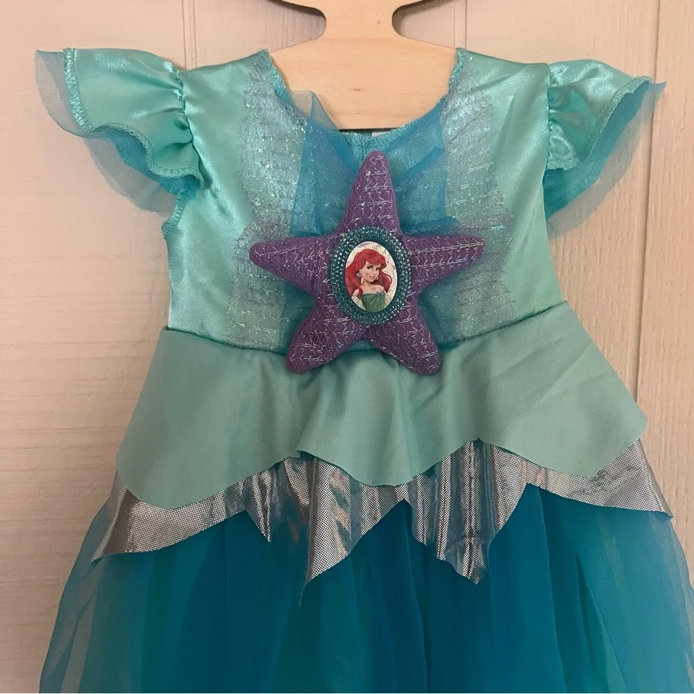 Disney Baby little mermaid Ariel costume dress 12-18 months slippers Halloween